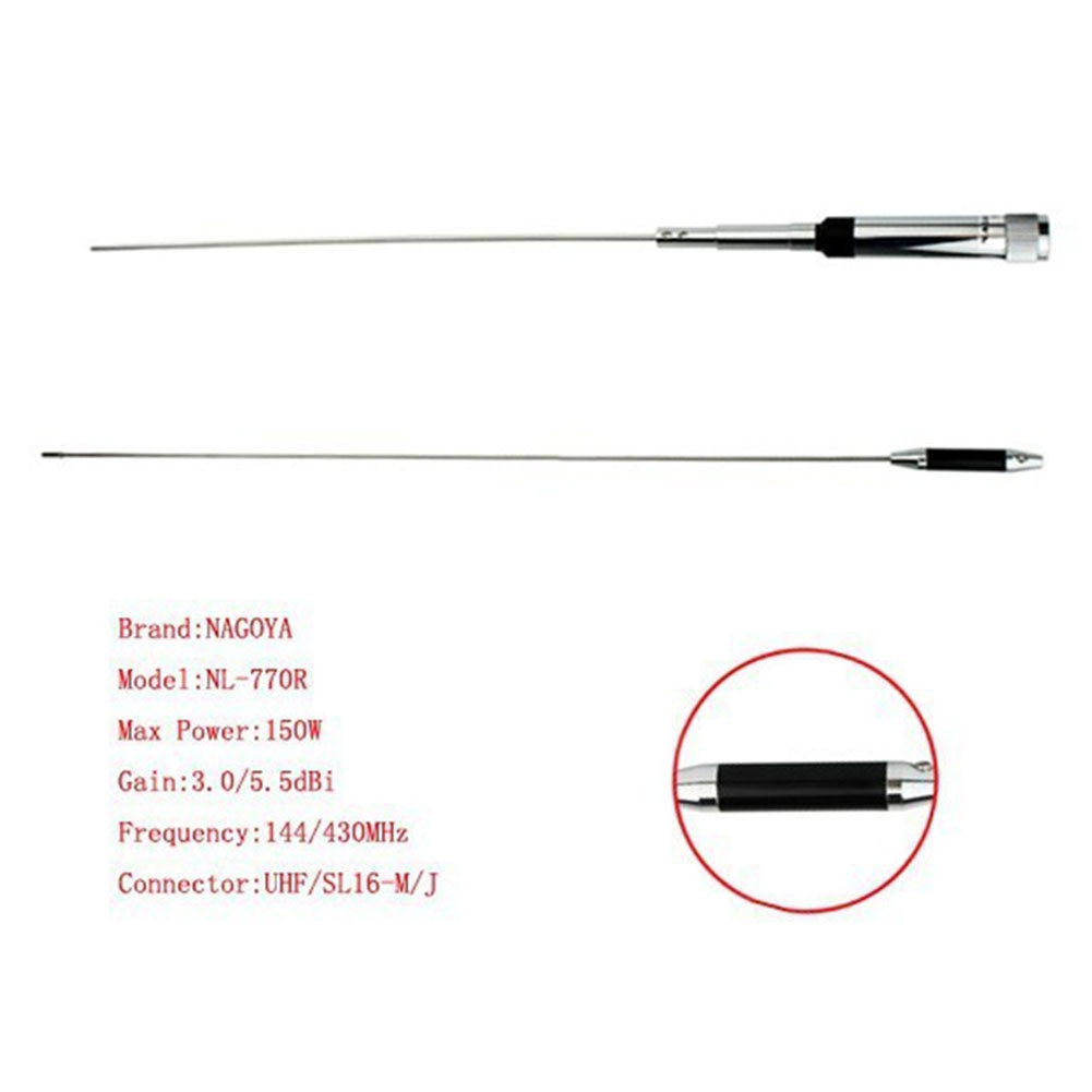 Woodworking Nl - NL-770R เสาอากาศติดรถยนต์ VHF/UHF 144/430MHz เสาอากาศวิทยุแบบดูอัลแบนด์ NL-770R