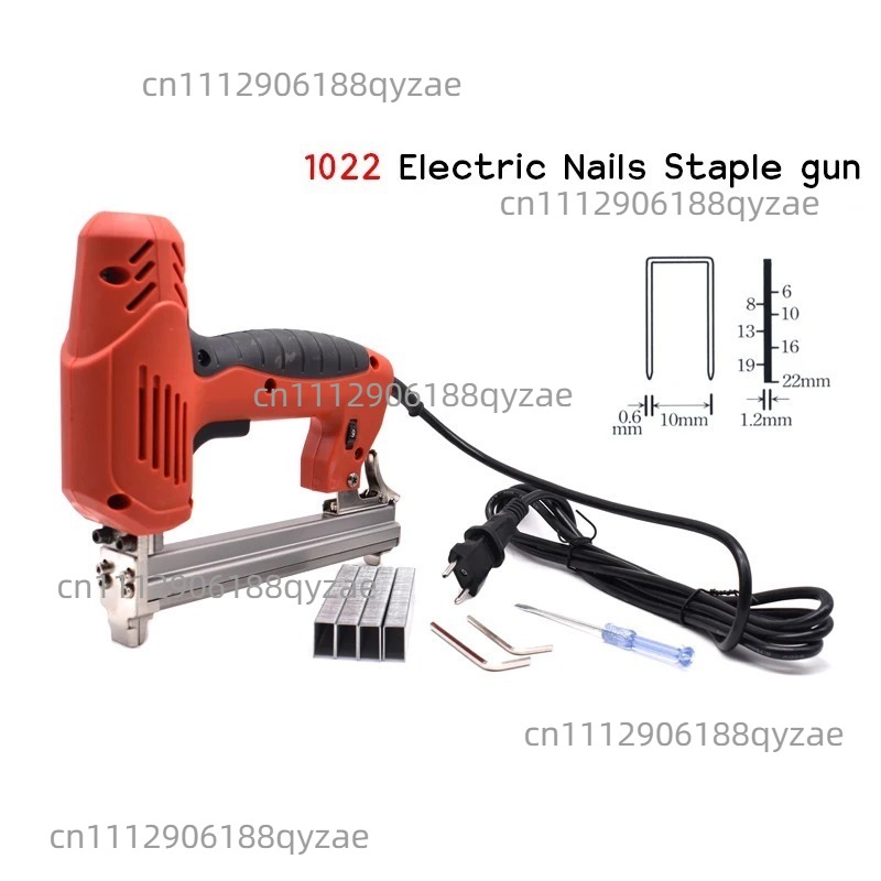 Woodworking Nail Gun - ปืนยิงตะปูลมไฟฟ้า ปรับได้ 1022 หลา ปืนยิงตะปูงานไม้ เครื่องยิงตะปูไฟฟ้า