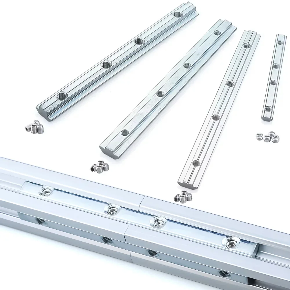 Woodworking Joint Types - 4Pcs V-Slot T-Slot Joiner 180 องศาตรงภายในอุปกรณ์เชื่อมต่อสําหรับ