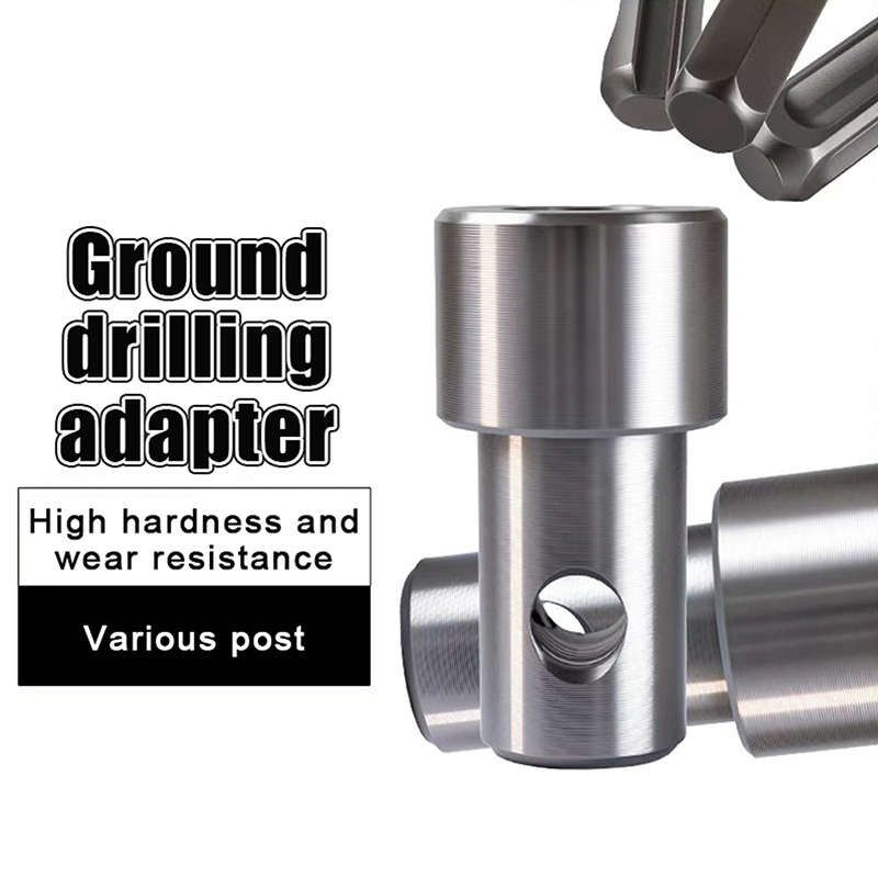 Woodworking Hammer - อะแดปเตอร์ดอกสว่านเจาะดิน 1 ชิ้น 4 แบบ หัวจับกลมและหกเหลี่ยม