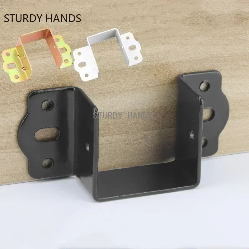 Woodworking Joint Types - 4 ชิ้น/ล็อตเหล็กรีดเย็น Bedstead อุปกรณ์เสริมคงที่ Bed Beam