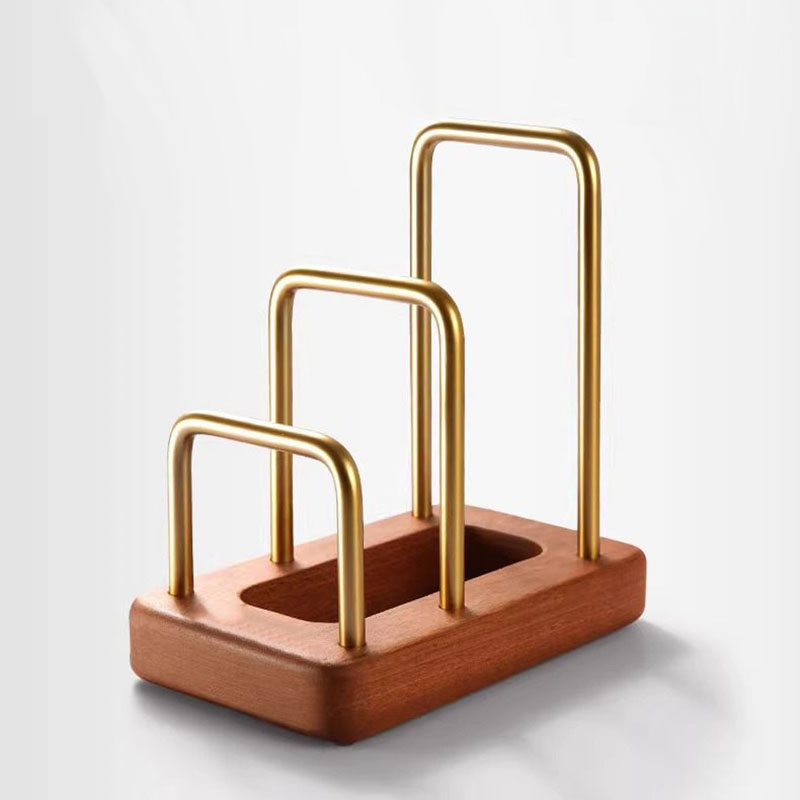 Woodworking Rasp - เขียงไม้เนื้อแข็งและที่วางฝาหม้อ, ชั้นวางของในครัวแบบมีรูระบายน้ำ, ที่จัดระเบียบเขียงแบบใหม่