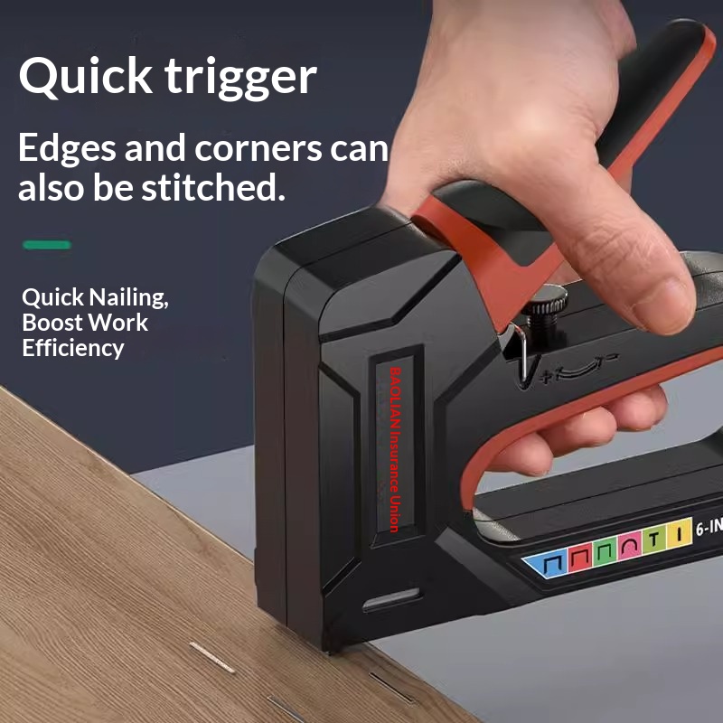 Woodworking Nail Gun - ชุดเครื่องมือซ่อมแซมงานไม้แบบทำเอง พร้อมชุดเครื่องมือตอกตะปู ปืนลมแบบพิเศษ สำหรับใช้ในบ้าน พร้อมแปรงทำความสะอาด และอุปกรณ์เสริมสำหรับการตอกตะปู