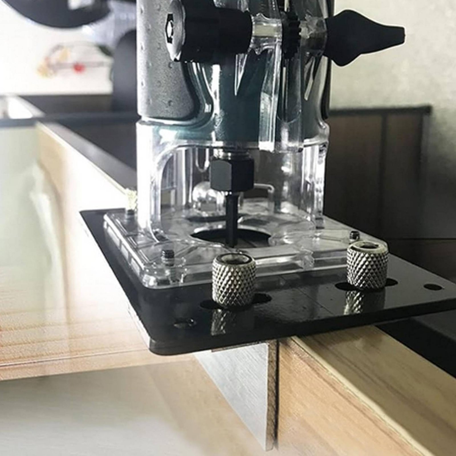 Furniture And Woodworking - จิ๊กตัดร่องเฟอร์นิเจอร์อเนกประสงค์แบบซ่อน จิ๊กตัดร่อง แม่แบบตัดร่อง เครื่องมือช่างไม้แบบพกพา ถอดประกอบได้ สำหรับงานในโรงงาน