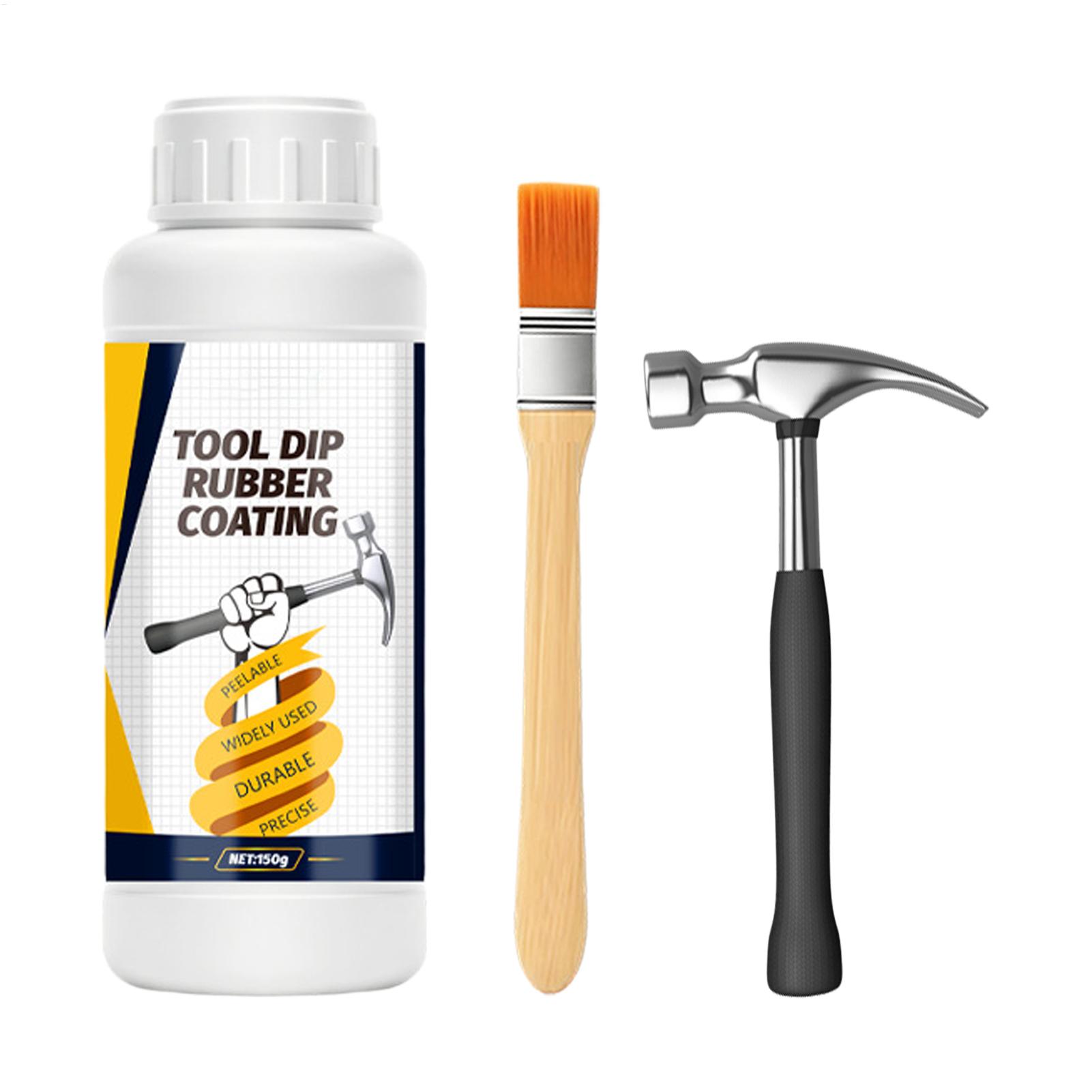 Woodworking Utensil Holder - ด้ามจับเครื่องมือเคลือบกันลื่น 150 กรัม กันน้ำ ฉนวนกันความร้อน พร้อมแปรงทาสียางสำหรับที่วางอุปกรณ์ครัวโลหะ