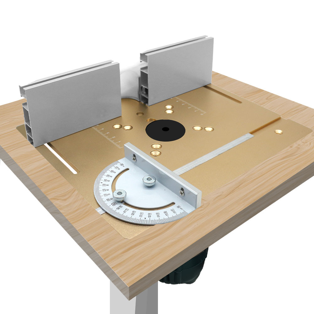 Woodworking Rasp - C8 อลูมิเนียม Router Table ใส่แผ่น W/Miter