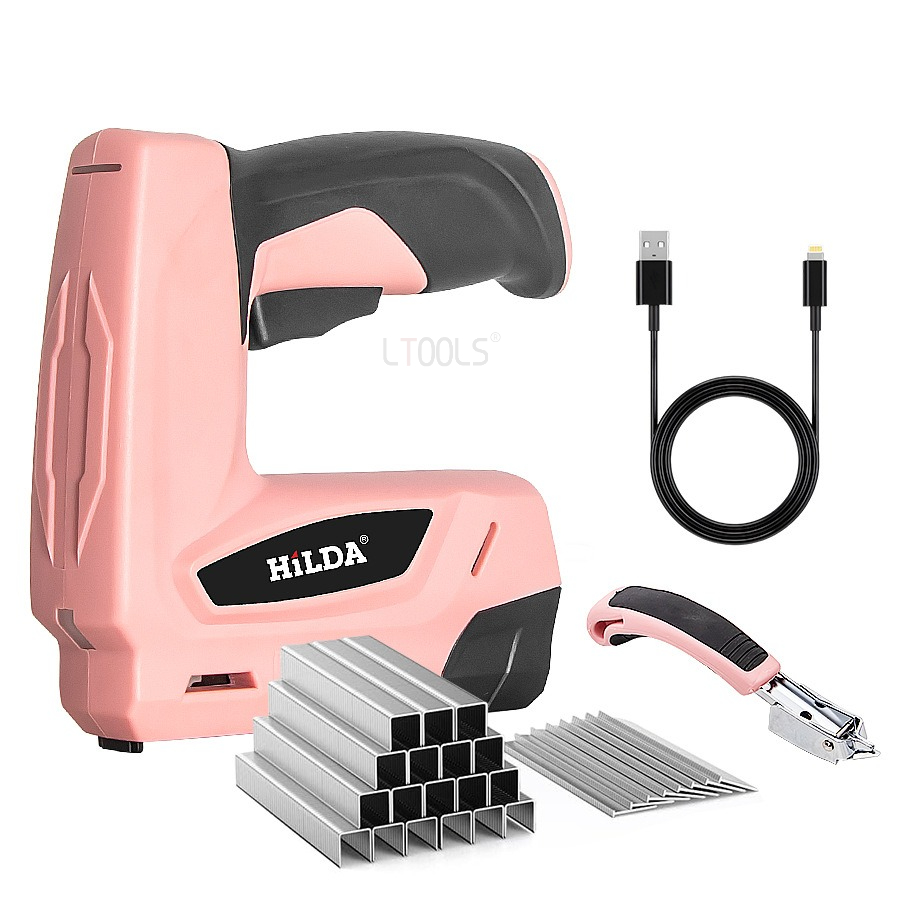 Woodworking Nail Gun - เครื่องยิงตะปูไฟฟ้าสำหรับงานไม้ สะดวกต่อการยึดตะปู ใช้งานง่ายแบบมือถือ ใช้แบตเตอรี่ลิเธียม เหมาะสำหรับงานต่อตะปูและช่วยจัดตำแหน่ง