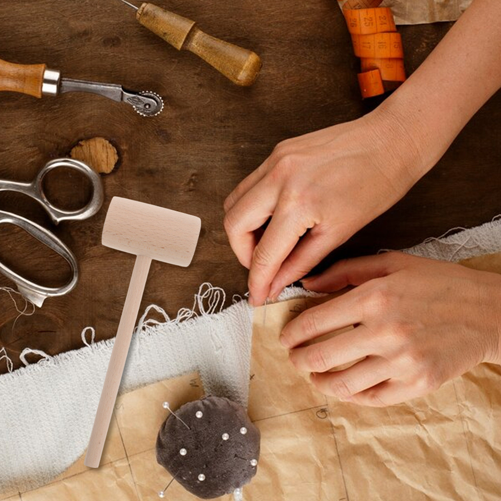 Wooden Mallet Carving - ค้อนไม้ DIY สำหรับงานฝีมือ งานไม้ งานแกะสลัก ผลิตจากไม้บีชคุณภาพสูง