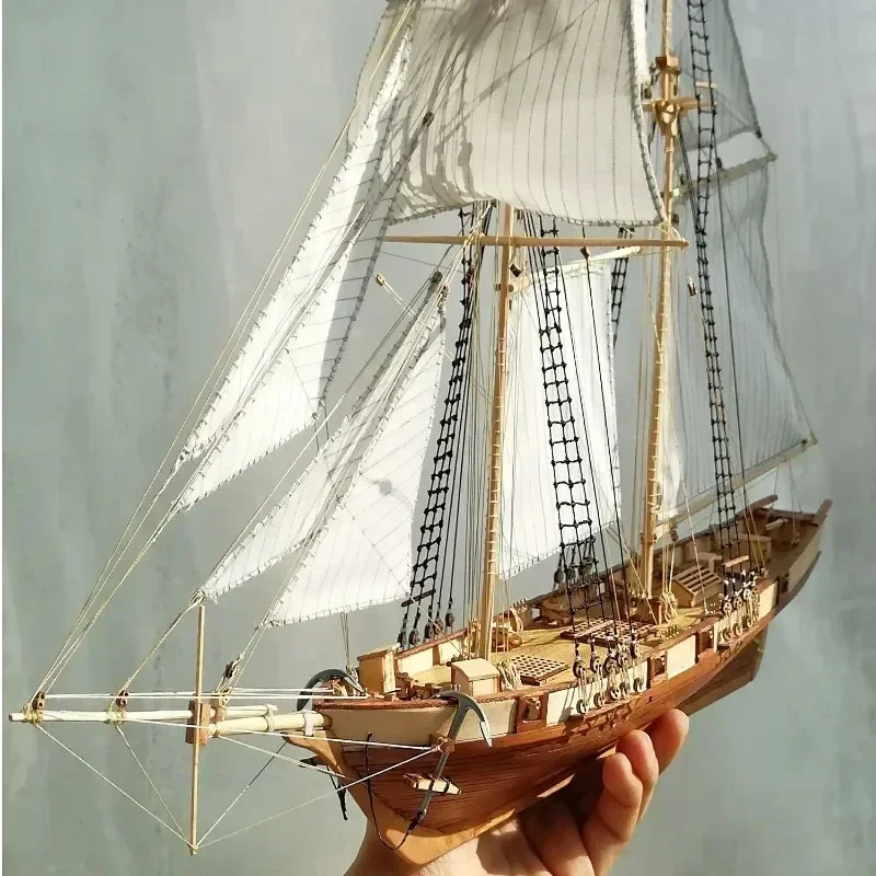 Woodworking Kits For Kids - ไม้ประกอบโบราณเรือใบชุด DIY เรือใบงานอดิเรกเด็ก Sailing ของเล่นเดสก์ท็อป Diorama