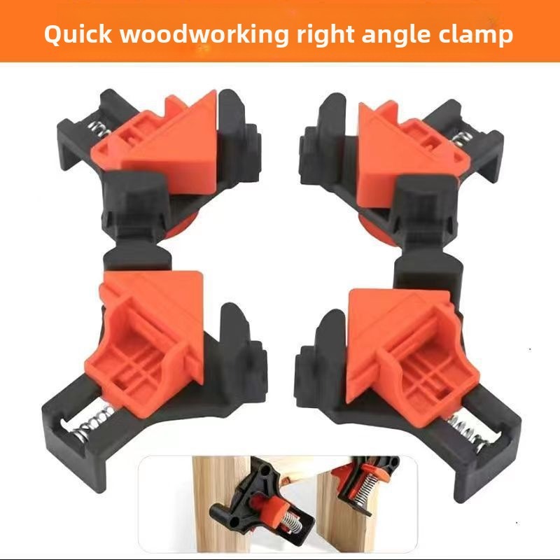 Woodworking Right Angle Clamp - 2/4 ชิ้น คลิปยึดมุมฉากสำหรับงานไม้ แคลมป์ปรับมุมได้ คลิปยึดมุมสำหรับงานเชื่อม งานเจาะ