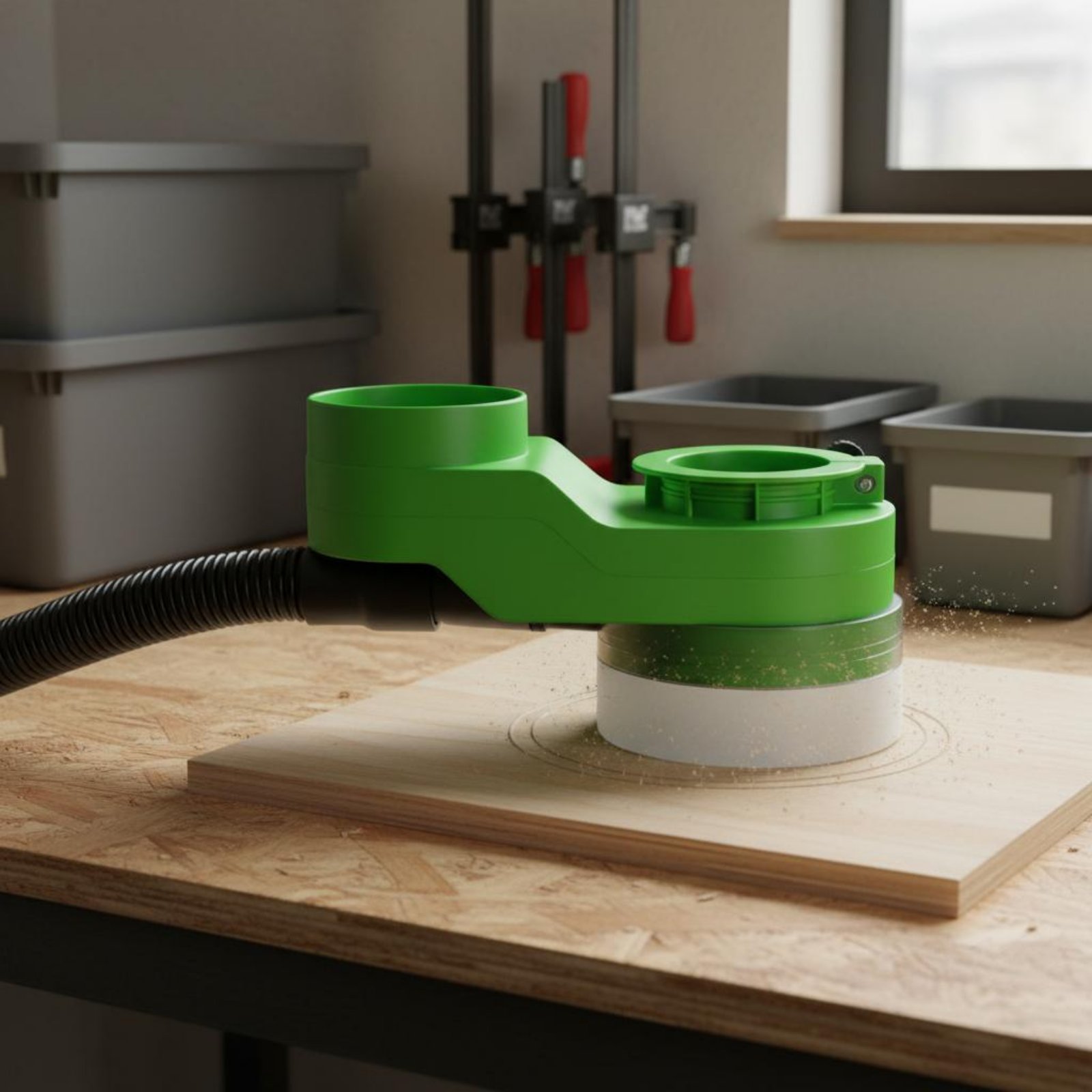 ฝาครอบกันฝุ่นแกนหมุน ฝาครอบดูด - Woodworking Workshop บทวิจารณ์และราคา