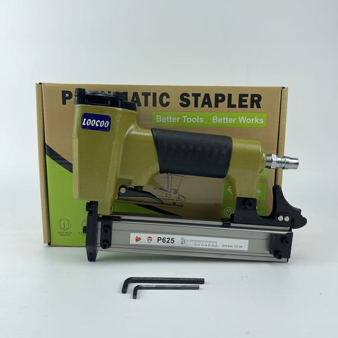 ปืนยิงตะปูลม P625 23Ga ขนาดเล็ - Woodworking Nail Gun บทวิจารณ์และราคา