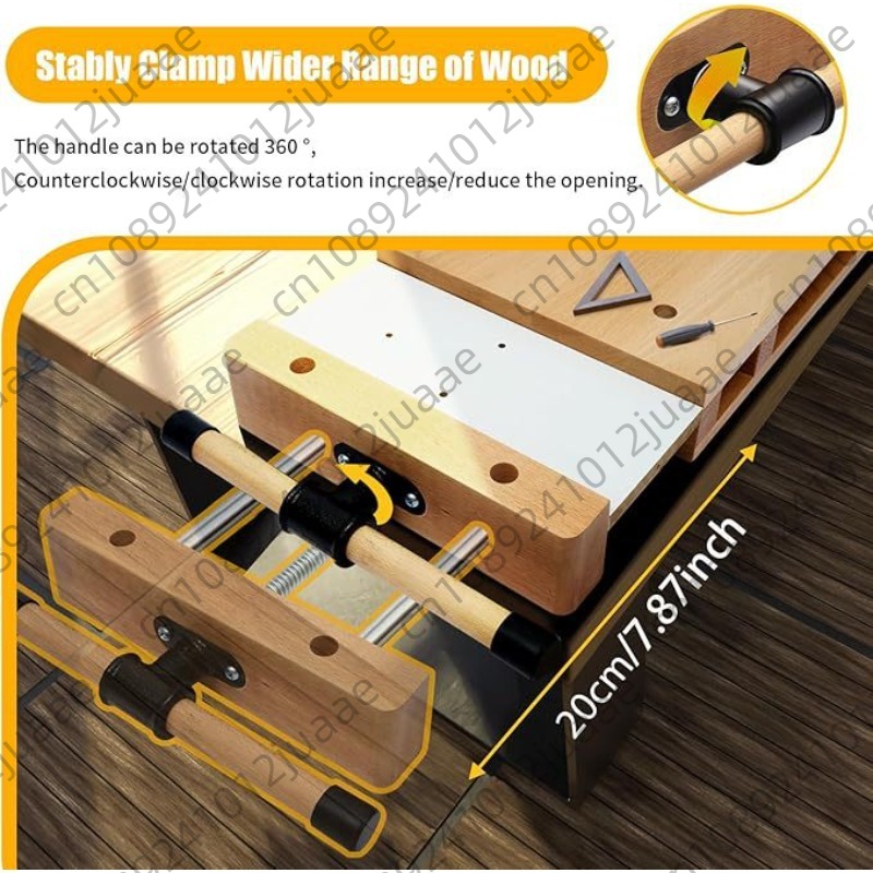 โต๊ะทำงานไม้เนื้อแข็งพร้อมตัวจ - Woodworking Bench Vise บทวิจารณ์และราคา