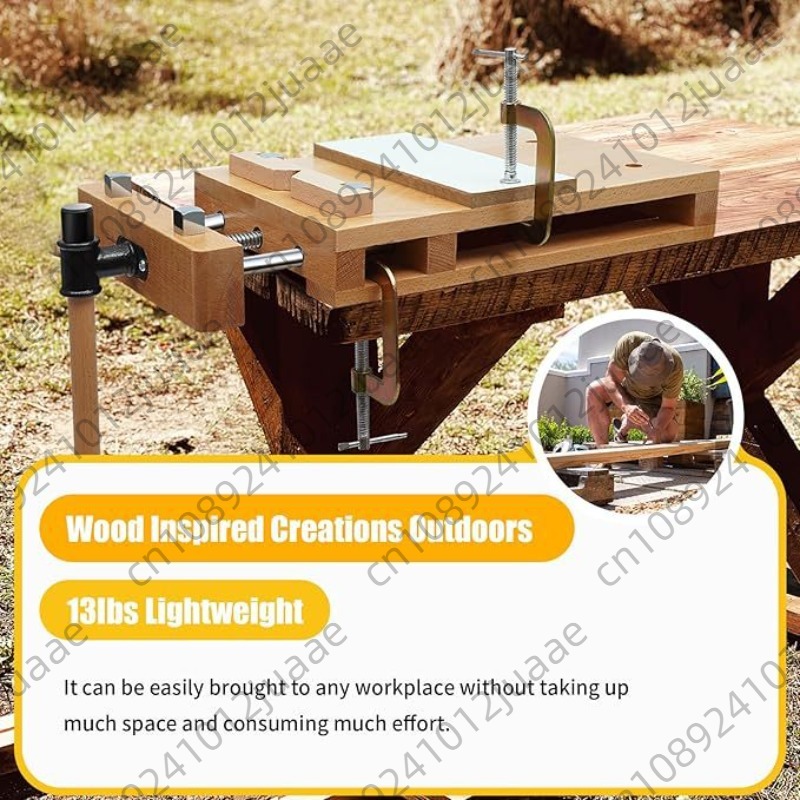 โต๊ะทำงานไม้เนื้อแข็งพร้อมตัวจ - Woodworking Bench Vise บทวิจารณ์และราคา