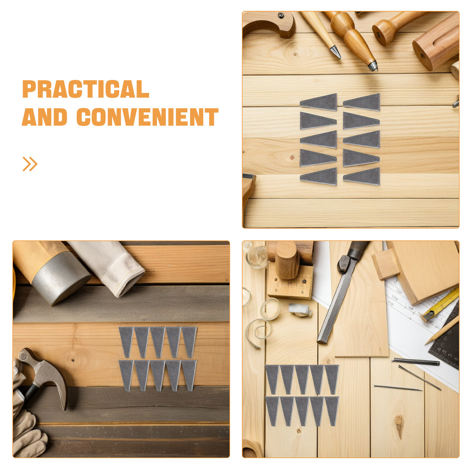 ลิ่มขวาน 10 ชิ้น ลิ่มสามเหลี่ย - Wooden Mallet Carving บทวิจารณ์และราคา