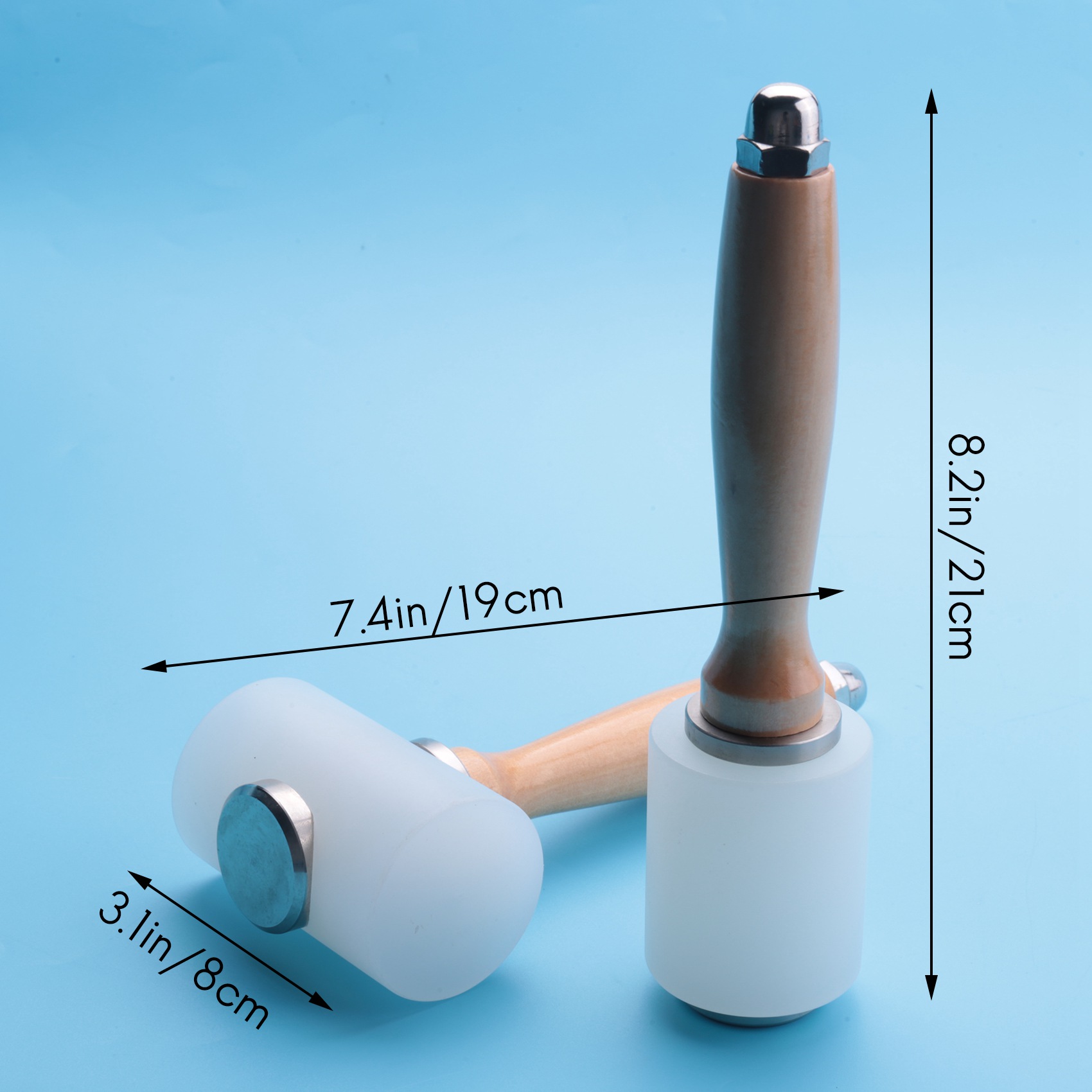 A98E-2 ชิ้น ค้อนแกะสลักหนัง ค้ - Wooden Mallet Carving บทวิจารณ์และราคา