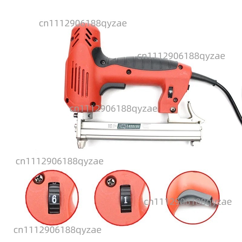 ปืนยิงตะปูลมไฟฟ้า ปรับได้ 1022 - Woodworking Nail Gun บทวิจารณ์และราคา