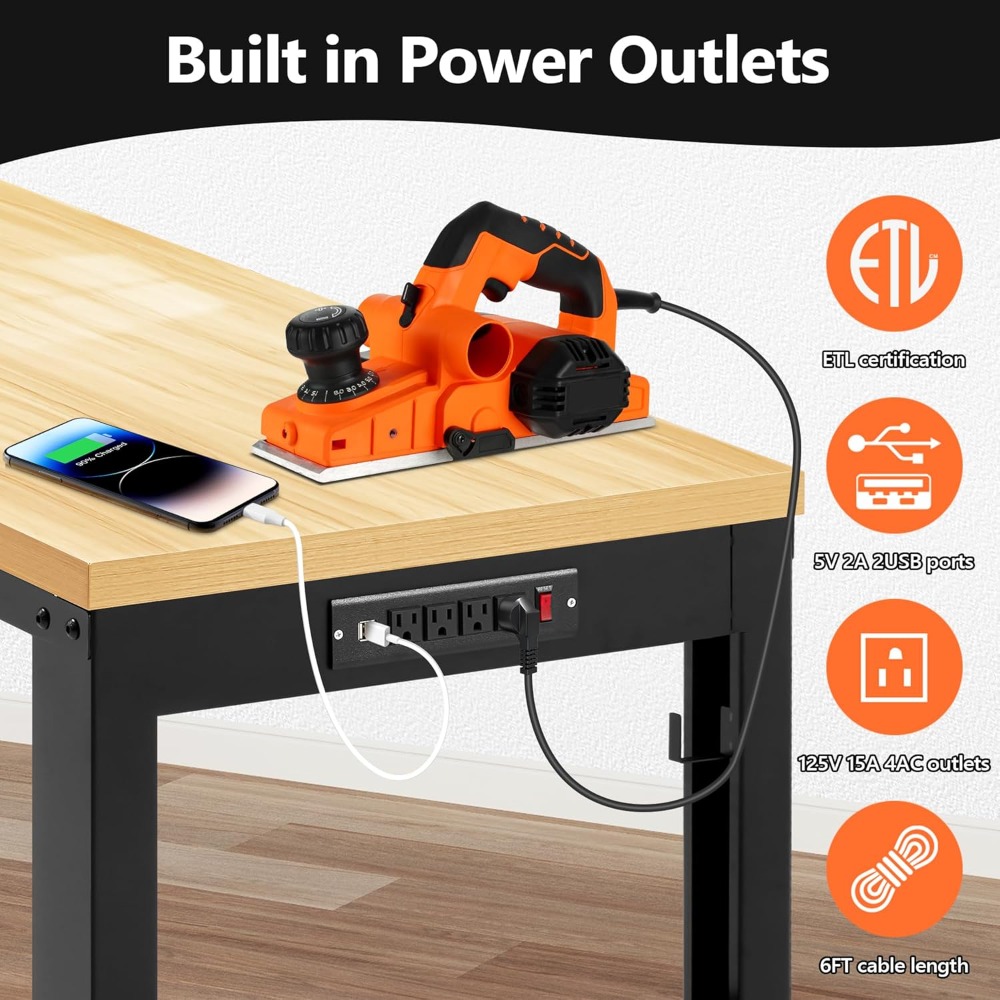 โต๊ะทำงานปรับระดับได้, โต๊ะทำง - Workbench Woodworking บทวิจารณ์และราคา