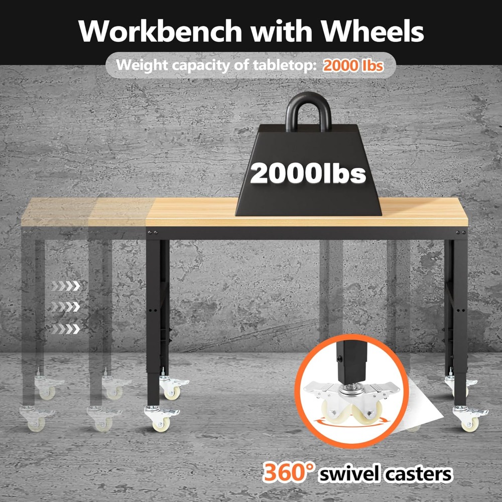 โต๊ะทำงานปรับระดับได้, โต๊ะทำง - Workbench Woodworking บทวิจารณ์และราคา