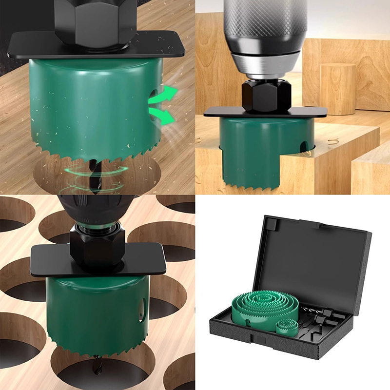 ชุดเลื่อยเจาะรู 19/8/5 ชิ้น ขน - Woodworking Drill บทวิจารณ์และราคา