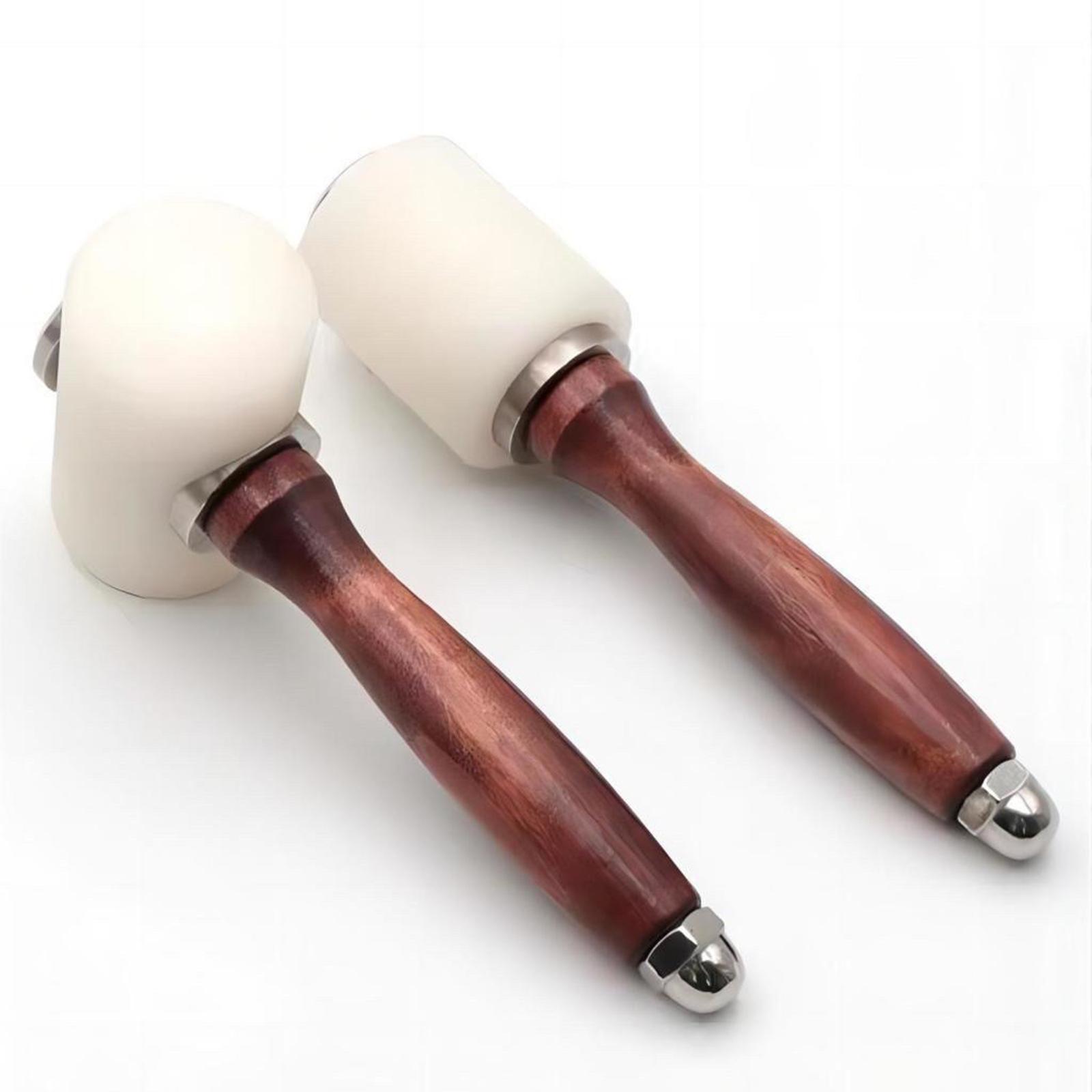 ค้อนหนังไนลอนทนทานพร้อมด้ามไม้ - Wooden Mallet Carving บทวิจารณ์และราคา