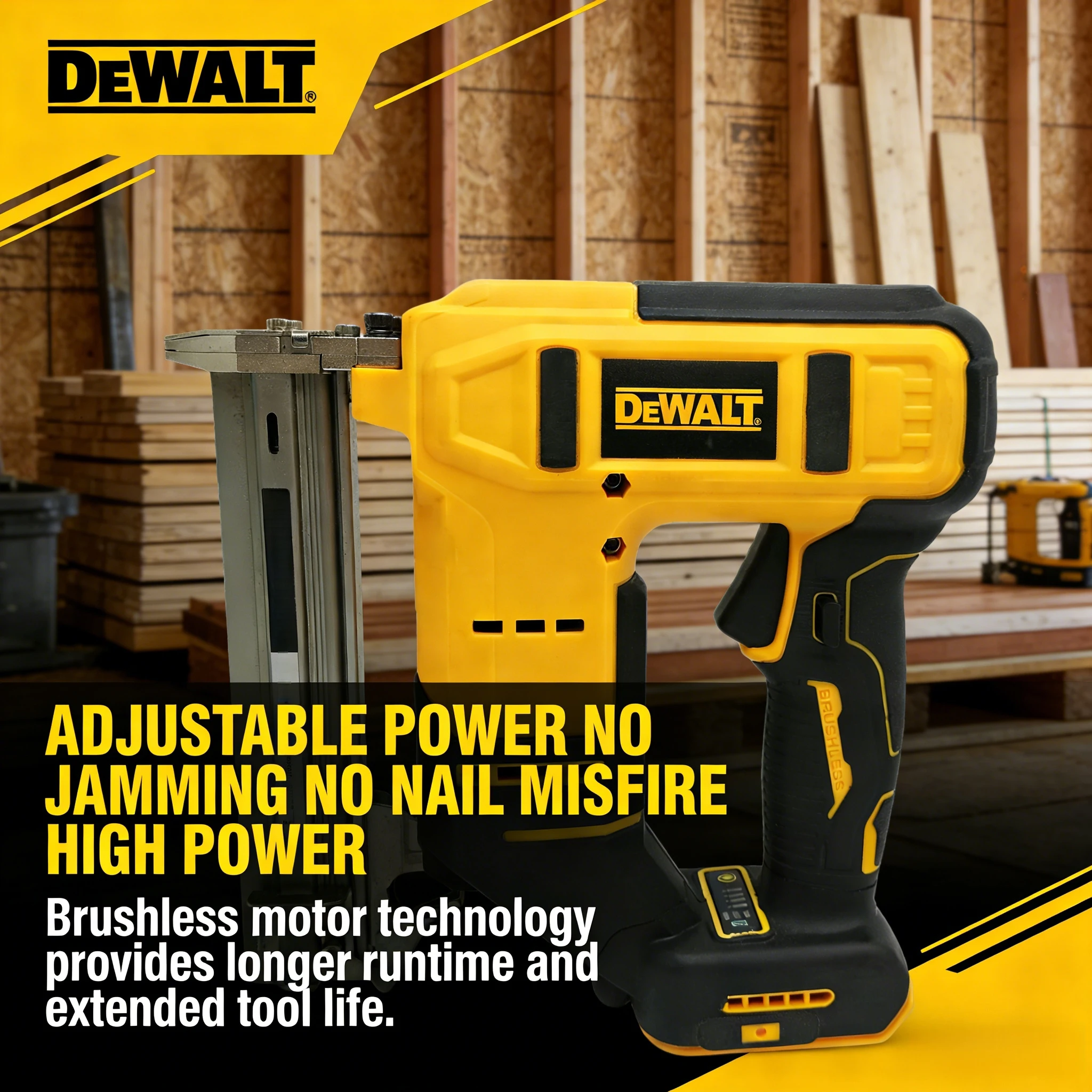 ปืนยิงตะปูไร้สาย DEWALT Compac - Woodworking Nail Gun บทวิจารณ์และราคา