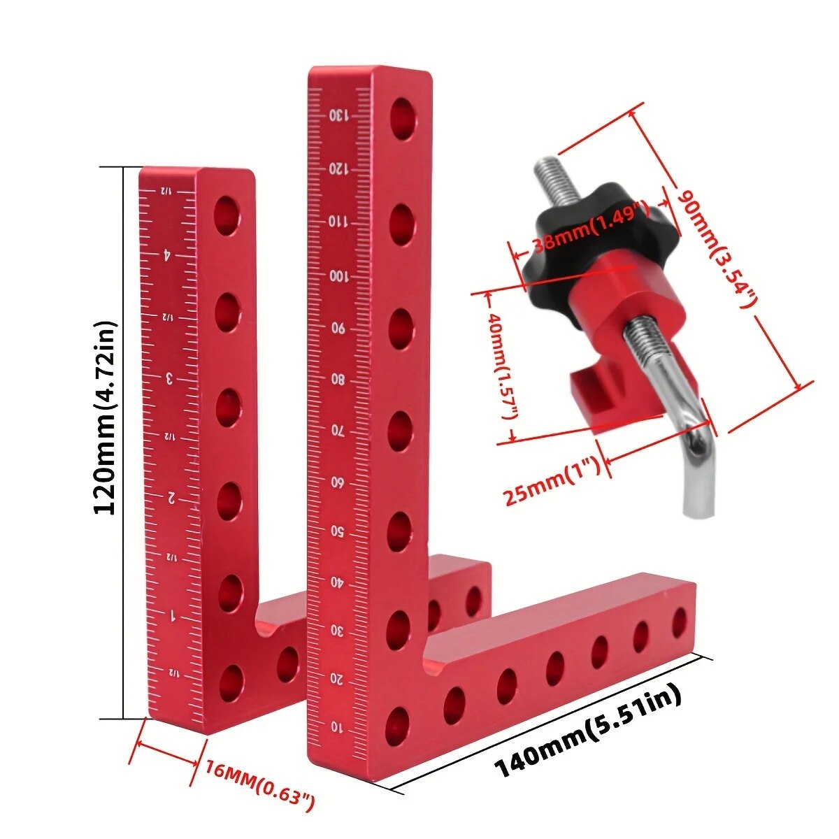 ชุดเครื่องมือจับยึดมุมฉาก 90 อ - Woodworking Right Angle Clamp บทวิจารณ์และราคา