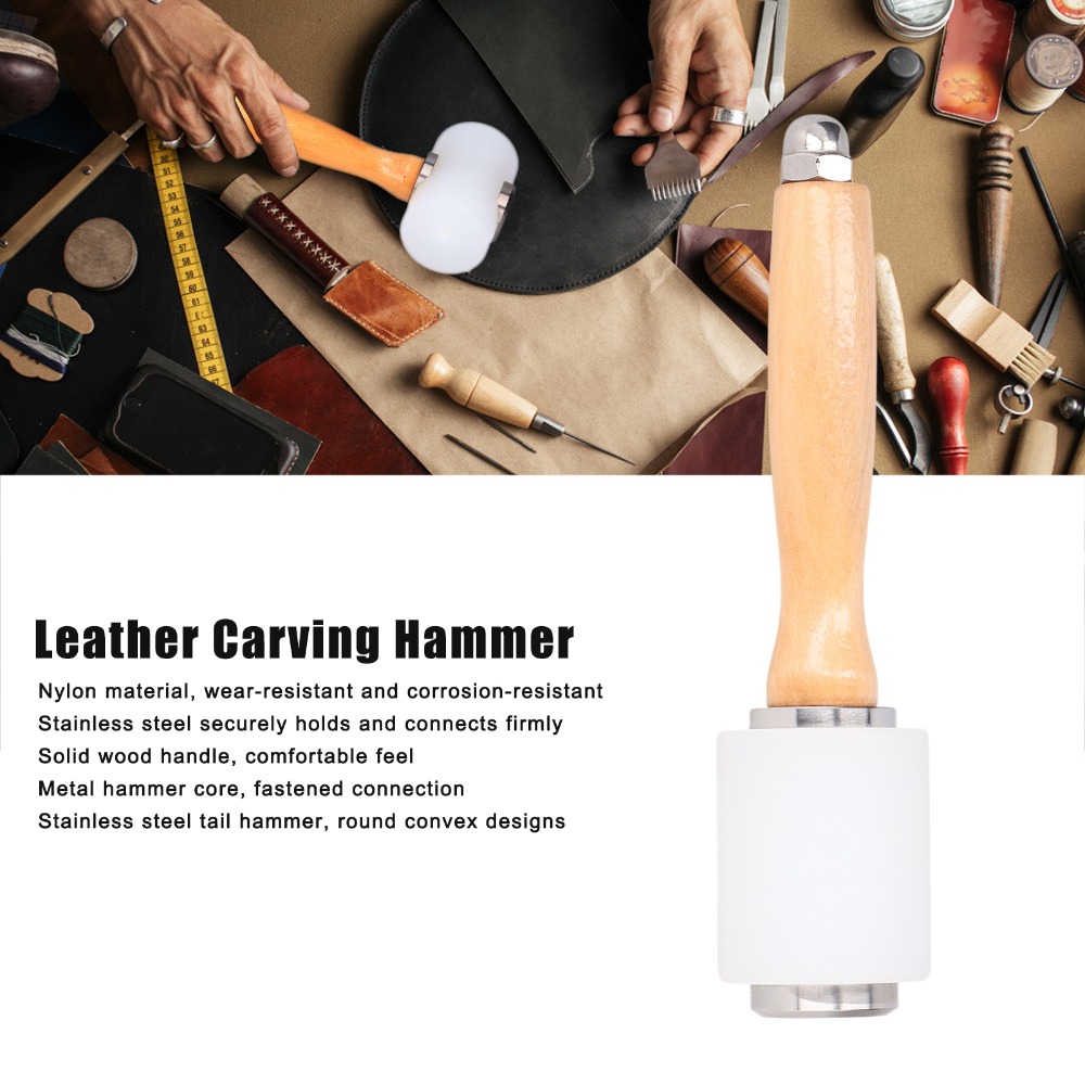 ค้อนแกะสลักหนังหลายวัสดุ สีต่า - Wooden Mallet Carving บทวิจารณ์และราคา