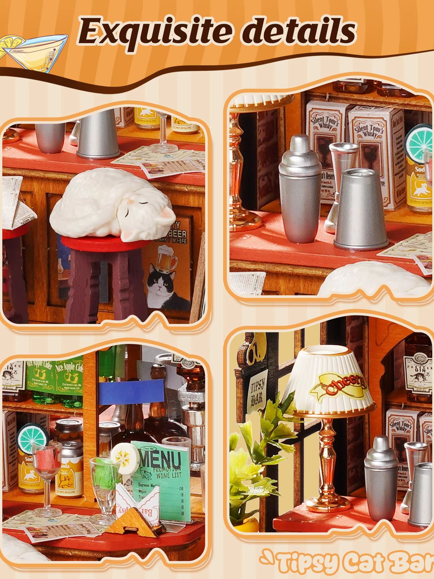 ชุดบ้านจิ๋วโรไลฟ์ DIY ร้านแมวท - Woodworking Kits For Kids บทวิจารณ์และราคา