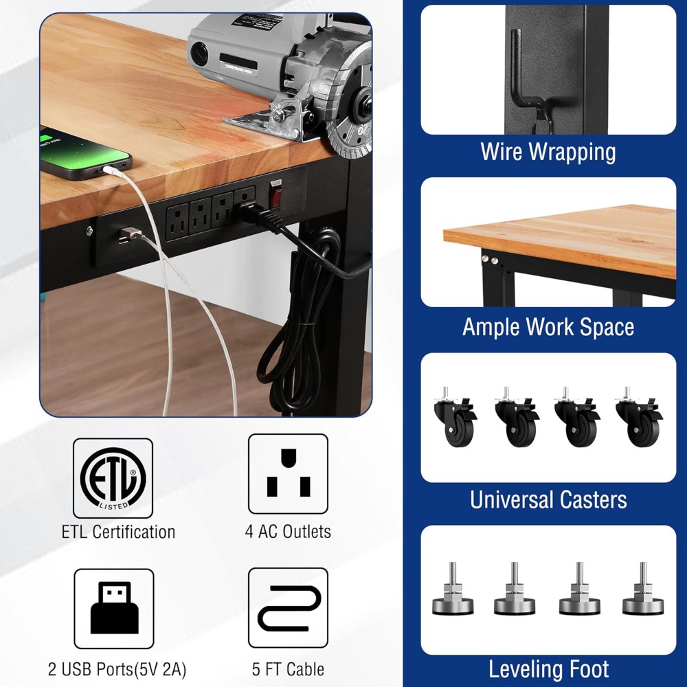 โต๊ะทำงานในโรงรถ, โต๊ะทำงานปรั - Workbench Woodworking บทวิจารณ์และราคา
