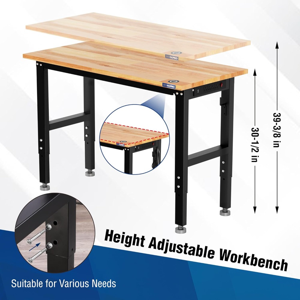โต๊ะทำงานในโรงรถ, โต๊ะทำงานปรั - Workbench Woodworking บทวิจารณ์และราคา