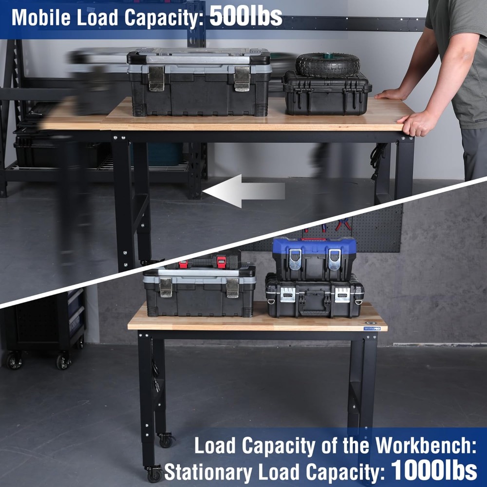 โต๊ะทำงานในโรงรถ, โต๊ะทำงานปรั - Workbench Woodworking บทวิจารณ์และราคา