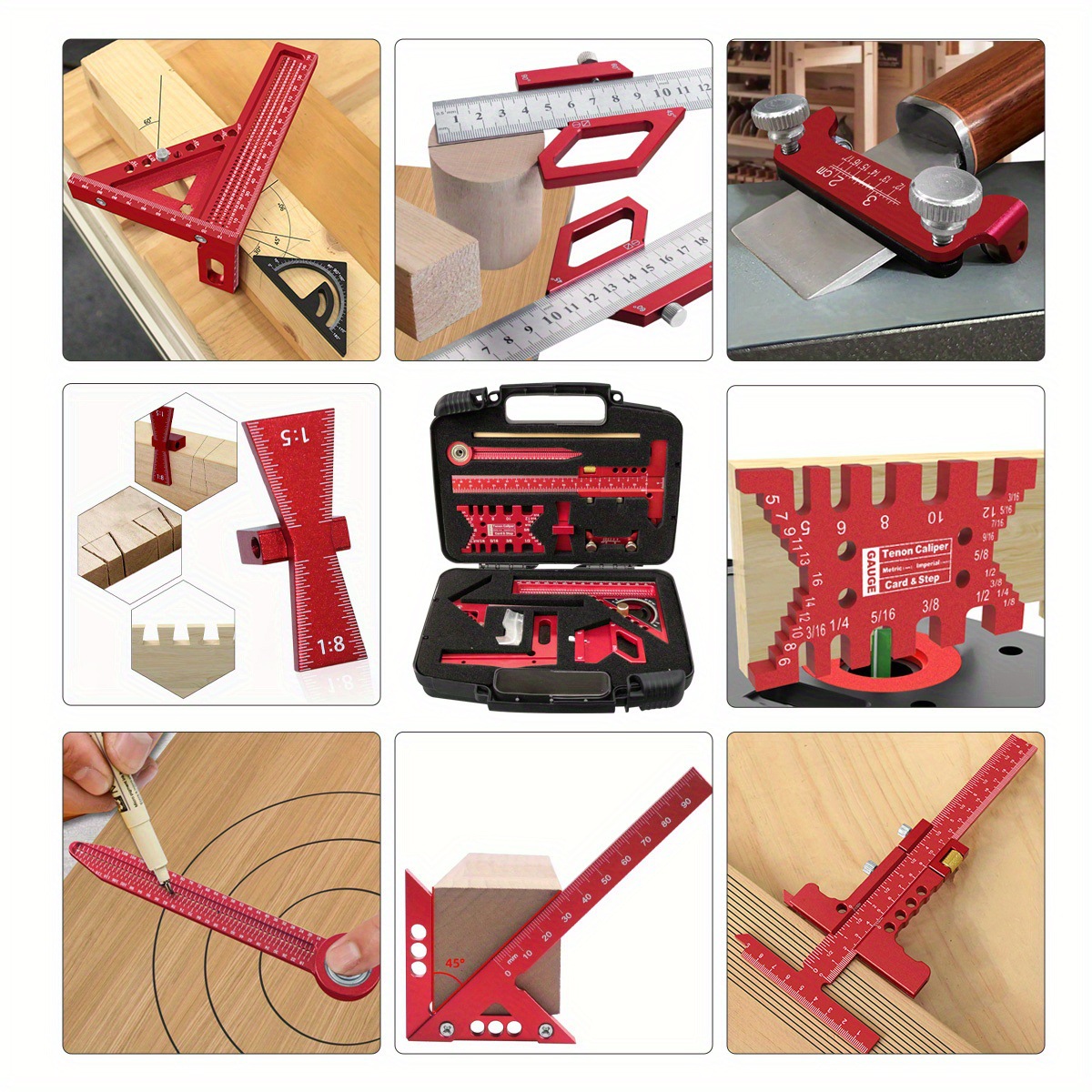 ชุดเครื่องมือวัดงานช่างไม้ 10  - Woodworking Free Plans บทวิจารณ์และราคา