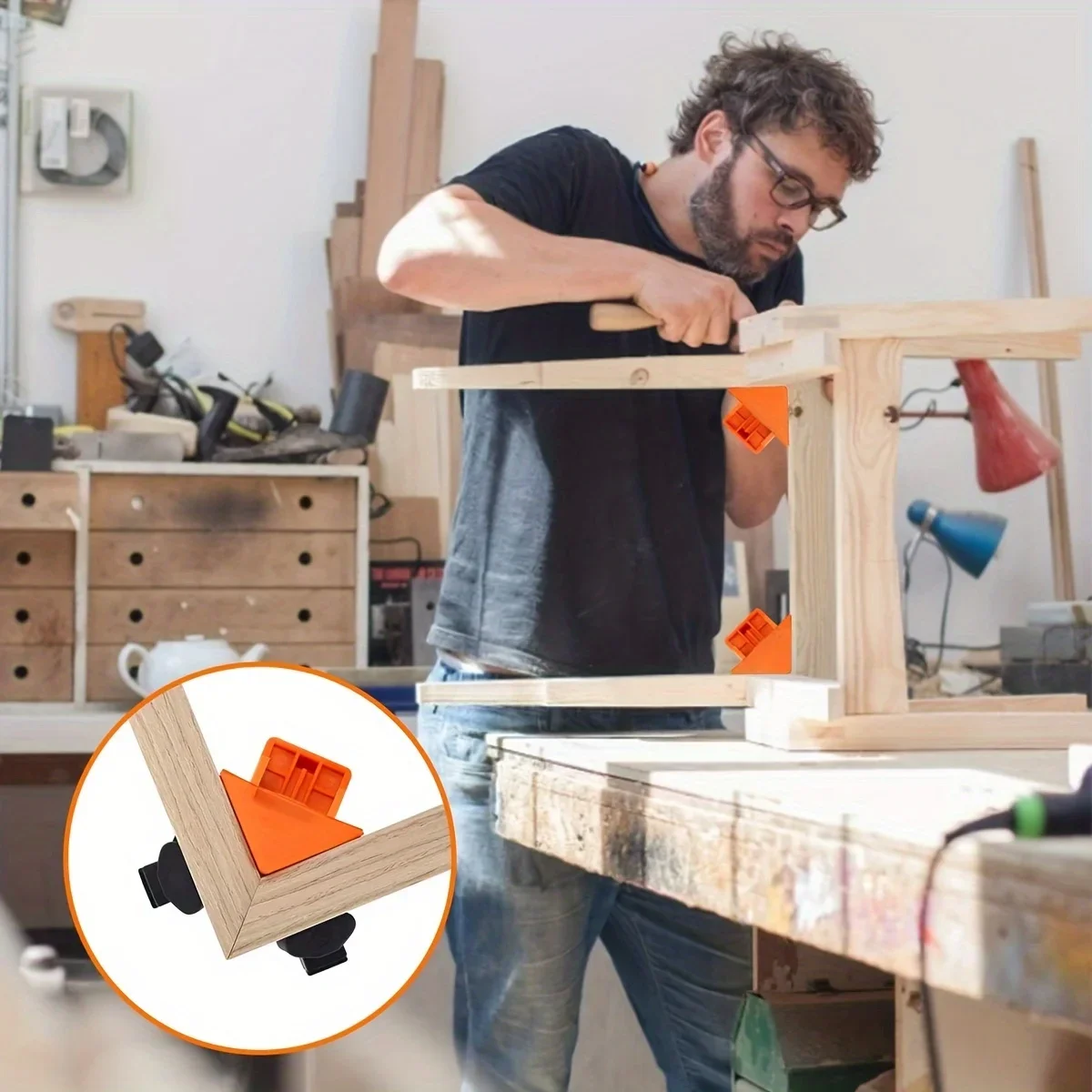 แคลมป์จับยึดงานไม้แบบมุมฉาก 90 - Woodworking Right Angle Clamp บทวิจารณ์และราคา