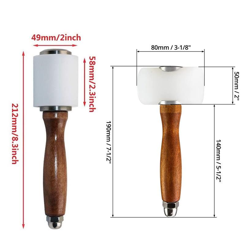 ค้อนแกะสลักหนัง 1 ชิ้น ค้อนตอก - Wooden Mallet Carving บทวิจารณ์และราคา