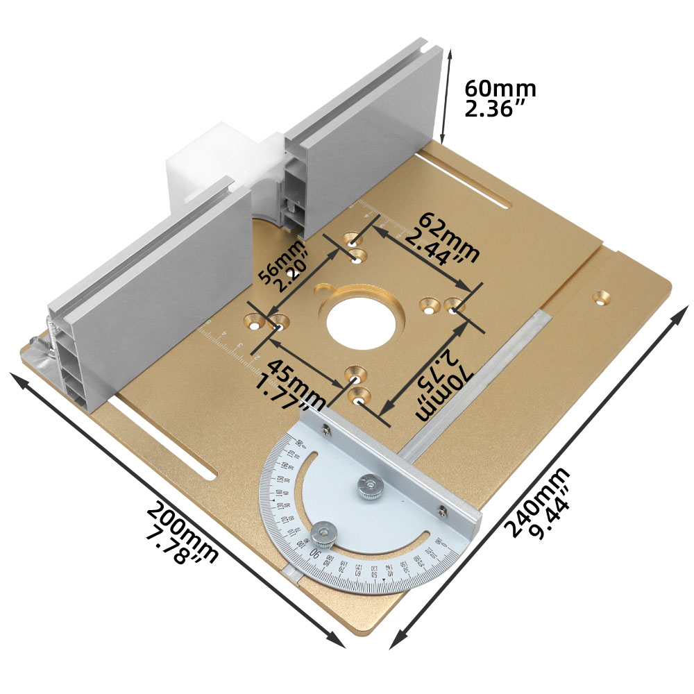C8 อลูมิเนียม Router Table ใส่ - Woodworking Rasp บทวิจารณ์และราคา