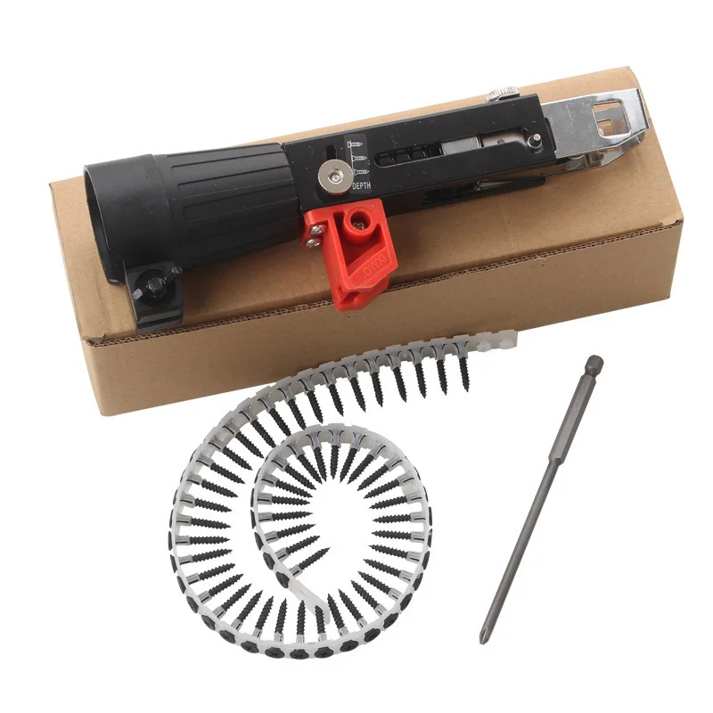 อะแดปเตอร์ปืนยิงสกรูแบบสายพานป - Woodworking Nail Gun บทวิจารณ์และราคา