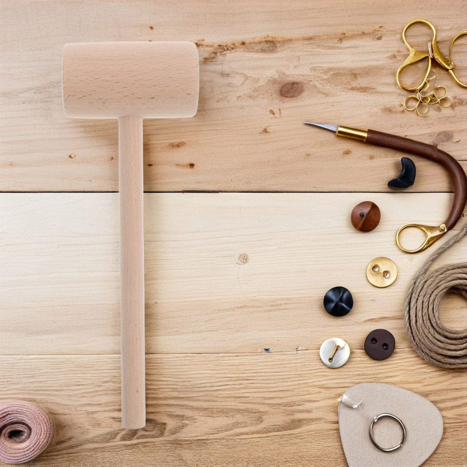ค้อนไม้ DIY สำหรับงานฝีมือ งาน - Wooden Mallet Carving บทวิจารณ์และราคา