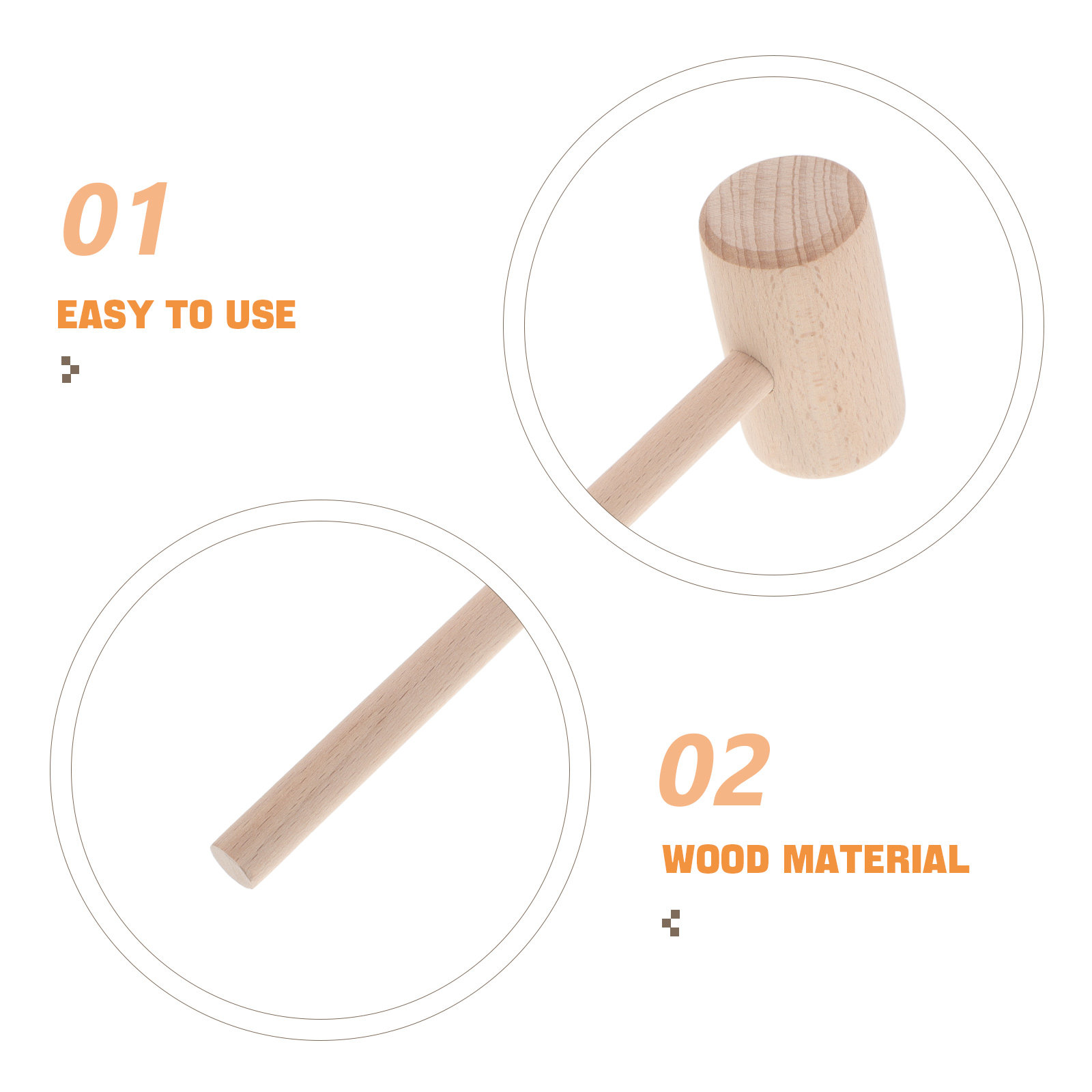 ค้อนไม้ DIY สำหรับงานฝีมือ งาน - Wooden Mallet Carving บทวิจารณ์และราคา