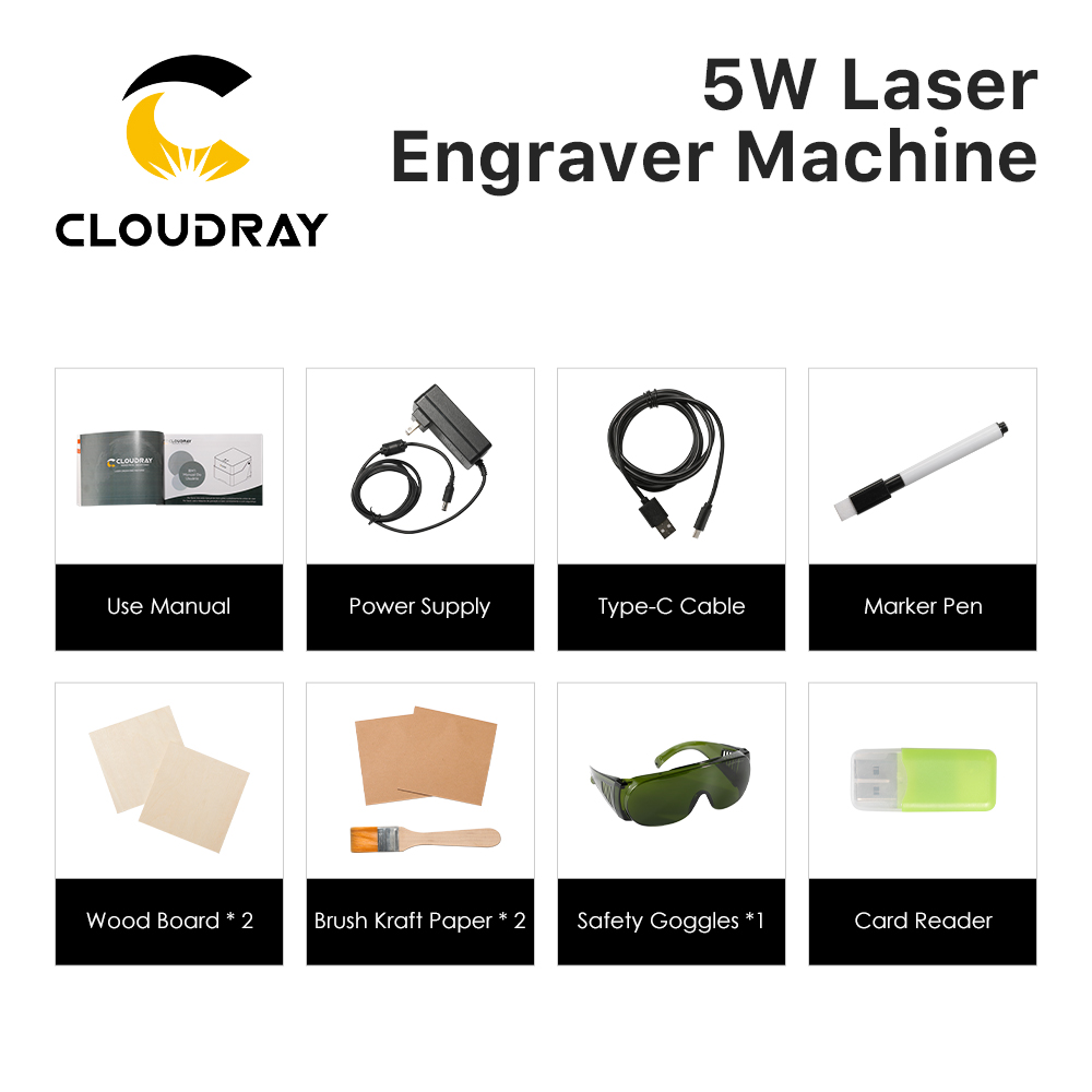 เครื่องแกะสลักเลเซอร์ Cloudray - Woodworking Project บทวิจารณ์และราคา