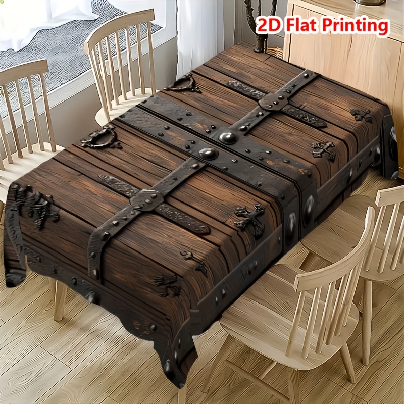 ผ้าปูโต๊ะลายไม้เรียบง่ายพิมพ์ล - Woodworking School บทวิจารณ์และราคา