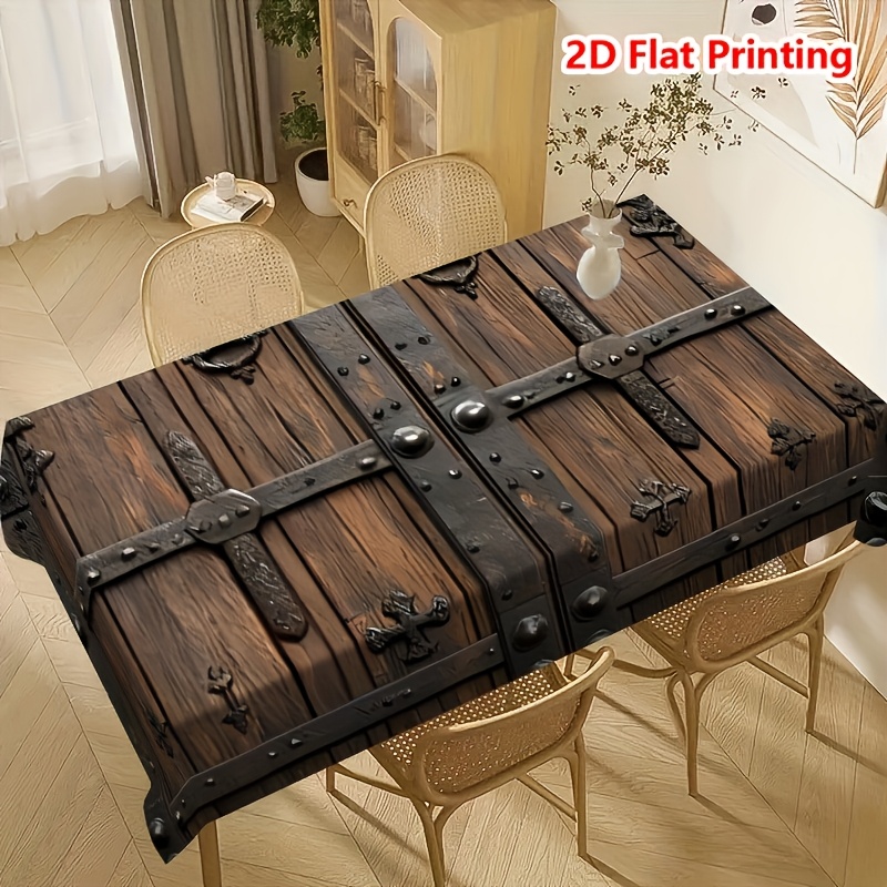 ผ้าปูโต๊ะลายไม้เรียบง่ายพิมพ์ล - Woodworking School บทวิจารณ์และราคา