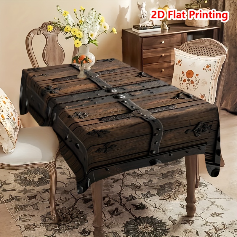 ผ้าปูโต๊ะลายไม้เรียบง่ายพิมพ์ล - Woodworking School บทวิจารณ์และราคา
