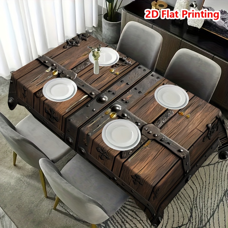 ผ้าปูโต๊ะลายไม้เรียบง่ายพิมพ์ล - Woodworking School บทวิจารณ์และราคา