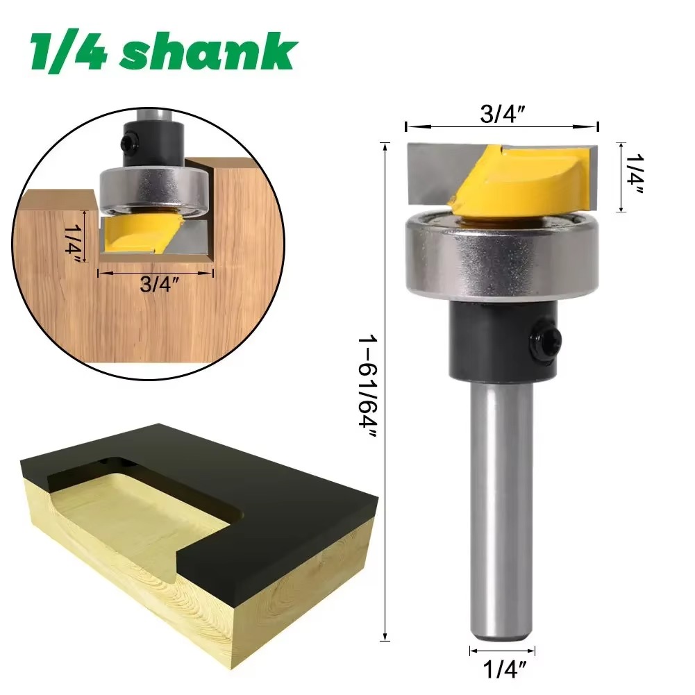 ดอกกัดไม้ 1 ชิ้น ขนาด 1/4 นิ้ว - Woodworking Quote Template บทวิจารณ์และราคา